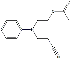 N-氰乙基-N-乙酰氧乙基苯胺 结构式