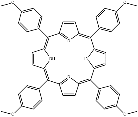 5,10,15,20-TETRAKIS(4-METHOXYPHENYL)-21H,23H-PORPHINE Struktur