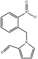 1-(2-硝基苄基)吡咯-2-甲醛 结构式