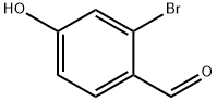 2-ブロモ-4-ヒドロキシベンズアルデヒド 化学構造式