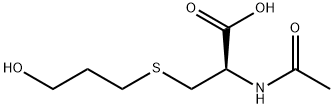 3-ヒドロキシプロピルメルカプツル酸 化学構造式