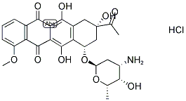 盐酸柔红霉素, 23541-50-6, 结构式