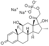 地塞米松磷酸钠, 2392-39-4, 结构式