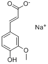 フェルラ酸ナトリウム 化学構造式