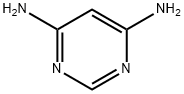 4,6-二氨基嘧啶 结构式