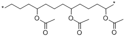 Ethylene-vinyl acetate copolymer Struktur