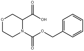 4-((苄氧基)羰基)吗啉-3-羧酸, 256446-67-0, 结构式
