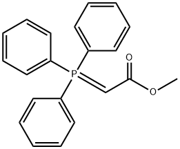甲氧甲酰基亚甲基三苯基膦, 2605-67-6, 结构式