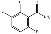 3-クロロ-2,6-ジフルオロベンズアミド 化学構造式
