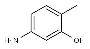 2-甲基-5-氨基苯酚 结构式