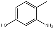 3-氨基-4-甲基苯酚, 2836-00-2, 结构式