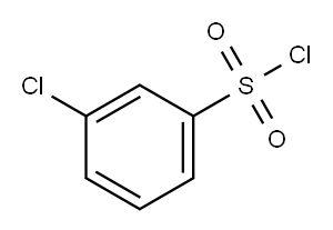 3-Chlorobenzenesulfonyl chloride Structure