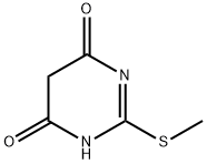 4,6-二羟基-2-甲硫基嘧啶 结构式