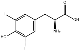 3,5-二碘-L-酪氨酸, 300-39-0, 结构式