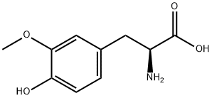 (S)-2-氨基-3-(4-羟基-3-甲氧苯基)丙酸, 300-48-1, 结构式
