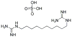 1,1′-デカメチレンジ(グアニジン)・二塩酸塩 化学構造式