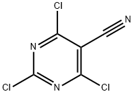 2,4,6-三氯-5-氰基嘧啶 结构式