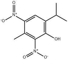 2,6-二硝基百里酚, 303-21-9, 结构式