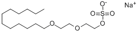 月桂醇聚醚硫酸酯钠盐, 3088-31-1, 结构式