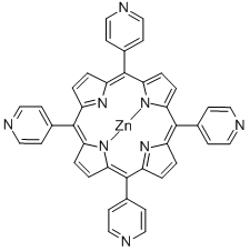 亜鉛 5,10,15,20-テトラ(4-ピリジル)-21H,23H-ポルフィン 化学構造式