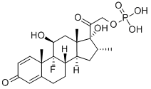 地塞米松磷酸钠, 312-93-6, 结构式