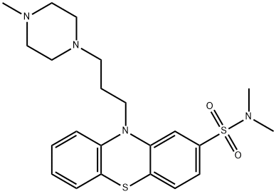 硫丙拉嗪 结构式
