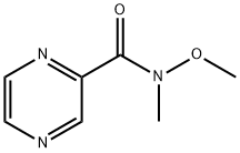 N-METHOXY-N-METHYL-PYRAZINE-2-CARBOXAMIDE Struktur