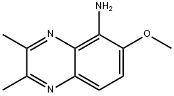 6-methoxy-2,3-dimethylquinoxalin-5-amine Structure