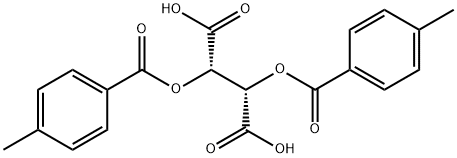 D-(+)-二对甲基苯甲酰酒石酸 结构式