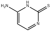 4-氨基-2-巯基嘧啶, 333-49-3, 结构式