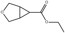 3-オキサ-ビシクロ[3.1.0]ヘキサン-6-カルボン酸エチル 化学構造式