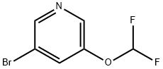 Pyridine,3-bromo-5-(difluoromethoxy)- Structure