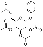 苯基 2,3,4,6-四-O-乙酰基-Α-D-吡喃葡萄糖苷, 3427-45-0, 结构式