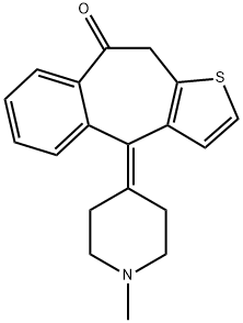酮替芬EP杂质F 结构式