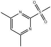 4,6-二甲基-2-甲磺酰基嘧啶 结构式