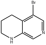 5-Bromo-1,2,3,4-tetrahydro-[1,7]naphthyridine Structure