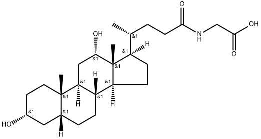甘氨脱氧胆酸, 360-65-6, 结构式