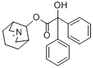 1-methyl-4-piperidyl diphenylglycolate  Struktur