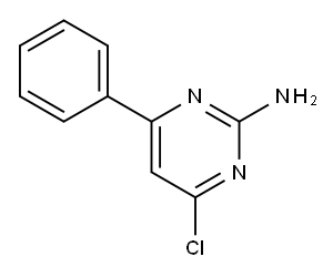 2-氨基-4-氯-6-苯基嘧啶 结构式