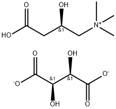 左旋肉碱酒石酸盐, 36687-82-8, 结构式