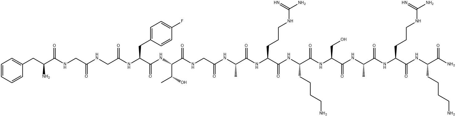 [(pF)Phe4]Nociceptin(1-13)NH2, 380620-88-2, 结构式