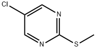 5-クロロ-2-(メチルチオ)ピリミジン 化学構造式