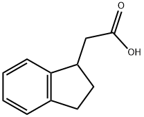 1H-INDENE-1-ACETIC ACID, 2,3-DIHYDRO- Struktur