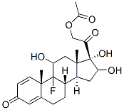 21-乙酰氧基-9Α-氟-11Β,16Α,17Α-三羟基孕甾-1,4-二烯-3,20-二酮, 3859-65-2, 结构式