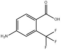 4-氨基-2-三氟甲基苯甲 酸 结构式