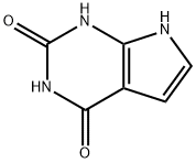 2,4-二羟基吡咯[2,3-d]嘧啶, 39929-79-8, 结构式