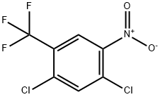 2,4-ジクロロ-5-ニトロベンゾトリフルオリド 化学構造式