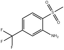 2-(METHYLSULFONYL)-5-(TRIFLUOROMETHYL)BENZENAMINE 结构式