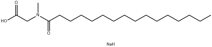 N-棕榈酰肌氨酸钠 结构式