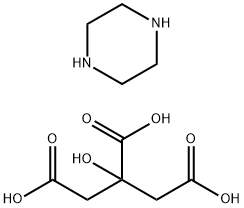 枸橼酸哌嗪, 41372-10-5, 结构式